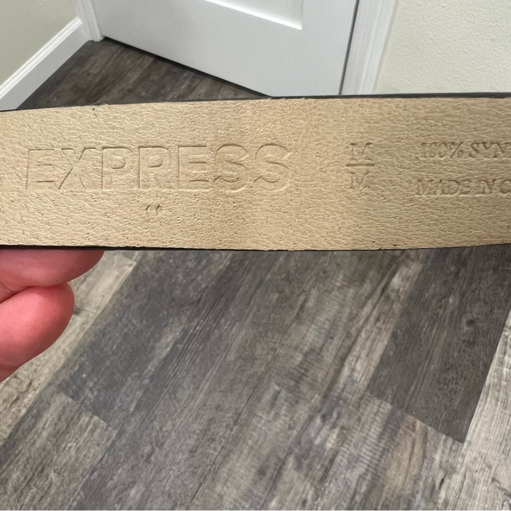 Express Animal Print Belt with Gold Buckle - Picture 7 of 7